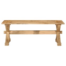 vidaXL Couchtisch 110x52x40 cm Massivholz Mango