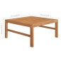 2-tlg. Garten-Lounge-Set mit Creme Kissen Teakholz 2-tlg. Garten-Lounge-Set mit Creme Kissen Teakholz