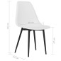 vidaXL Esszimmerstühle 2 Stk. Weiß PP vidaXL Esszimmerstühle 2 Stk. Weiß PP