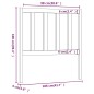 vidaXL Kopfteil 106x4x100 cm Massivholz Kiefer