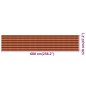 vidaXL Balkon-Sichtschutz Mehrfarbig 120x600 cm HDPE vidaXL Balkon-Sichtschutz Mehrfarbig 120x600 cm HDPE