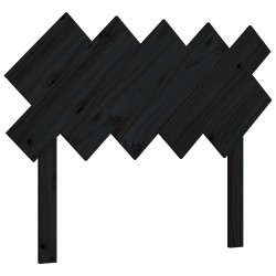 vidaXL Kopfteil Schwarz 104x3x80,5 cm Massivholz Kiefer