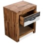 vidaXL Nachttisch Massivholz Akazie 40x30x48 cm