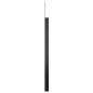 vidaXL Hängespiegel mit Haken Schwarz 50 cm vidaXL Hängespiegel mit Haken Schwarz 50 cm