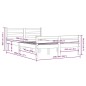 vidaXL Massivholzbett Grau 135x190 cm vidaXL Massivholzbett Grau 135x190 cm