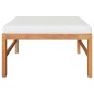 vidaXL 3-tlg. Garten-Lounge-Set mit Creme Kissen Teakholz vidaXL 3-tlg. Garten-Lounge-Set mit Creme Kissen Teakholz