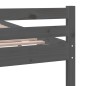 vidaXL Massivholzbett Grau 150x200 cm vidaXL Massivholzbett Grau 150x200 cm