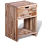vidaXL Nachttisch mit Schublade Altholz Teak vidaXL Nachttisch mit Schublade Altholz Teak