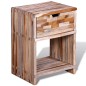 vidaXL Nachttisch mit Schublade Altholz Teak vidaXL Nachttisch mit Schublade Altholz Teak