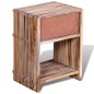 vidaXL Nachttisch mit Schublade Altholz Teak vidaXL Nachttisch mit Schublade Altholz Teak