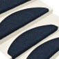 vidaXL Selbstklebende Treppenmatten 15 Stk. Navy 65x21x4cm Nadelvlies 