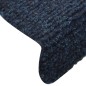 vidaXL Selbstklebende Treppenmatten 15 Stk. Navy 65x21x4cm Nadelvlies 