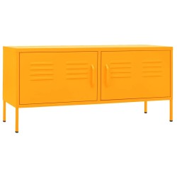 vidaXL TV-Schrank Senfgelb 105x35x50 cm Stahl    