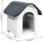vidaXL Hundehütte Grau 59x75x66 cm Polypropylen vidaXL Hundehütte Grau 59x75x66 cm Polypropylen