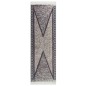 vidaXL Teppich Schwarz und Grau 80x300 cm Baumwolle vidaXL Teppich Schwarz und Grau 80x300 cm Baumwolle