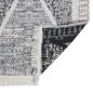 vidaXL Teppich Schwarz und Grau 80x300 cm Baumwolle vidaXL Teppich Schwarz und Grau 80x300 cm Baumwolle