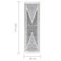 vidaXL Teppich Schwarz und Grau 80x300 cm Baumwolle vidaXL Teppich Schwarz und Grau 80x300 cm Baumwolle