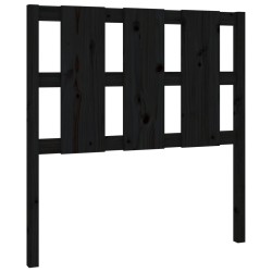 vidaXL Kopfteil Schwarz 105,5x4x100 cm Massivholz Kiefer