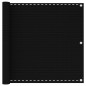vidaXL Balkon-Sichtschutz Schwarz 90x300 cm HDPE vidaXL Balkon-Sichtschutz Schwarz 90x300 cm HDPE