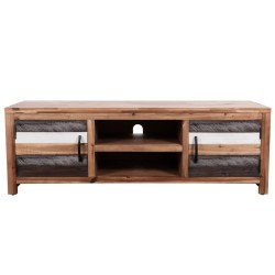 vidaXL TV-Schrank Akazie Massivholz 120x35x40 cm