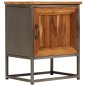 vidaXL Nachttisch Recyceltes Teak und Stahl 40 x 30 x 50 cm vidaXL Nachttisch Recyceltes Teak und Stahl 40 x 30 x 50 cm