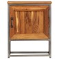 vidaXL Nachttisch Recyceltes Teak und Stahl 40 x 30 x 50 cm vidaXL Nachttisch Recyceltes Teak und Stahl 40 x 30 x 50 cm