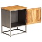 vidaXL Nachttisch Recyceltes Teak und Stahl 40 x 30 x 50 cm vidaXL Nachttisch Recyceltes Teak und Stahl 40 x 30 x 50 cm