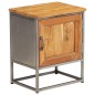 vidaXL Nachttisch Recyceltes Teak und Stahl 40 x 30 x 50 cm vidaXL Nachttisch Recyceltes Teak und Stahl 40 x 30 x 50 cm