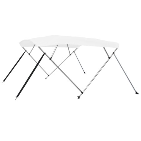 vidaXL 4-Bow Bimini Top Weiß 243x196x137 cm
