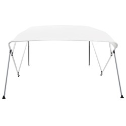 vidaXL 4-Bow Bimini Top Weiß 243x196x137 cm