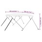 vidaXL 4-Bow Bimini Top Weiß 243x196x137 cm vidaXL 4-Bow Bimini Top Weiß 243x196x137 cm
