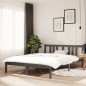 vidaXL Massivholzbett Grau 135x190 cm vidaXL Massivholzbett Grau 135x190 cm