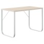 vidaXL Computertisch Weiß und Eiche-Optik 110x60x73 cm Holzwerkstoff vidaXL Computertisch Weiß und Eiche-Optik 110x60x73 cm Holzwerkstoff