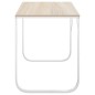 vidaXL Computertisch Weiß und Eiche-Optik 110x60x73 cm Holzwerkstoff vidaXL Computertisch Weiß und Eiche-Optik 110x60x73 cm Holzwerkstoff