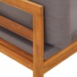 vidaXL 2-tlg. Garten-Lounge-Set mit Dunkelgrauen Kissen Akazienholz vidaXL 2-tlg. Garten-Lounge-Set mit Dunkelgrauen Kissen Akazienholz
