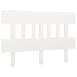 vidaXL Kopfteil Weiß 153,5x3x81 cm Massivholz Kiefer