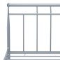 vidaXL Bettgestell Grau Metall 100x200 cm vidaXL Bettgestell Grau Metall 100x200 cm