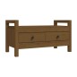 vidaXL Flurbank Honigbraun 80x40x43 cm Massivholz Kiefer vidaXL Flurbank Honigbraun 80x40x43 cm Massivholz Kiefer