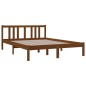 vidaXL Massivholzbett Honigbraun 135x190 cm vidaXL Massivholzbett Honigbraun 135x190 cm