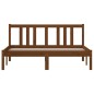 vidaXL Massivholzbett Honigbraun 135x190 cm vidaXL Massivholzbett Honigbraun 135x190 cm