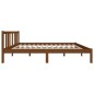 vidaXL Massivholzbett Honigbraun 135x190 cm vidaXL Massivholzbett Honigbraun 135x190 cm