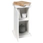 FMD Beistelltisch mit Tür 57,4 cm Weiß FMD Beistelltisch mit Tür 57,4 cm Weiß