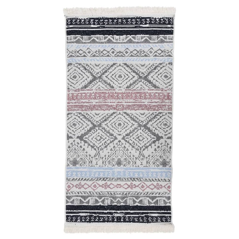 vidaXL Teppich Rosa und Aquamarin 100x200 cm Baumwolle vidaXL Teppich Rosa und Aquamarin 100x200 cm Baumwolle