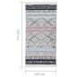 vidaXL Teppich Rosa und Aquamarin 100x200 cm Baumwolle vidaXL Teppich Rosa und Aquamarin 100x200 cm Baumwolle