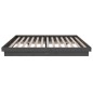 vidaXL Massivholzbett Grau 140x190 cm vidaXL Massivholzbett Grau 140x190 cm