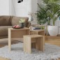 vidaXL Satztische 3-tlg. Sonoma-Eiche Holzwerkstoff vidaXL Satztische 3-tlg. Sonoma-Eiche Holzwerkstoff