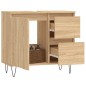 vidaXL Badschrank Sonoma-Eiche 65x33x60 cm Holzwerkstoff vidaXL Badschrank Sonoma-Eiche 65x33x60 cm Holzwerkstoff