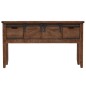 vidaXL Konsolentisch Tannenholz Massiv 131x35,5x75 cm Braun vidaXL Konsolentisch Tannenholz Massiv 131x35,5x75 cm Braun