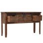 vidaXL Konsolentisch Tannenholz Massiv 131x35,5x75 cm Braun vidaXL Konsolentisch Tannenholz Massiv 131x35,5x75 cm Braun