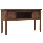 vidaXL Konsolentisch Tannenholz Massiv 131x35,5x75 cm Braun vidaXL Konsolentisch Tannenholz Massiv 131x35,5x75 cm Braun